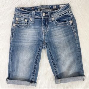 MISS ME Bermuda Capri Jeans - Girls 12